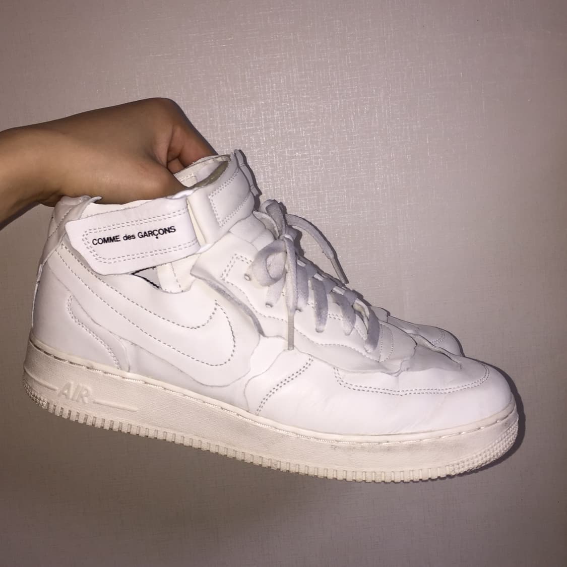 [280] 꼼데가르송 옴므 플러스 나이키 에어포스1 화이트 상품이미지7