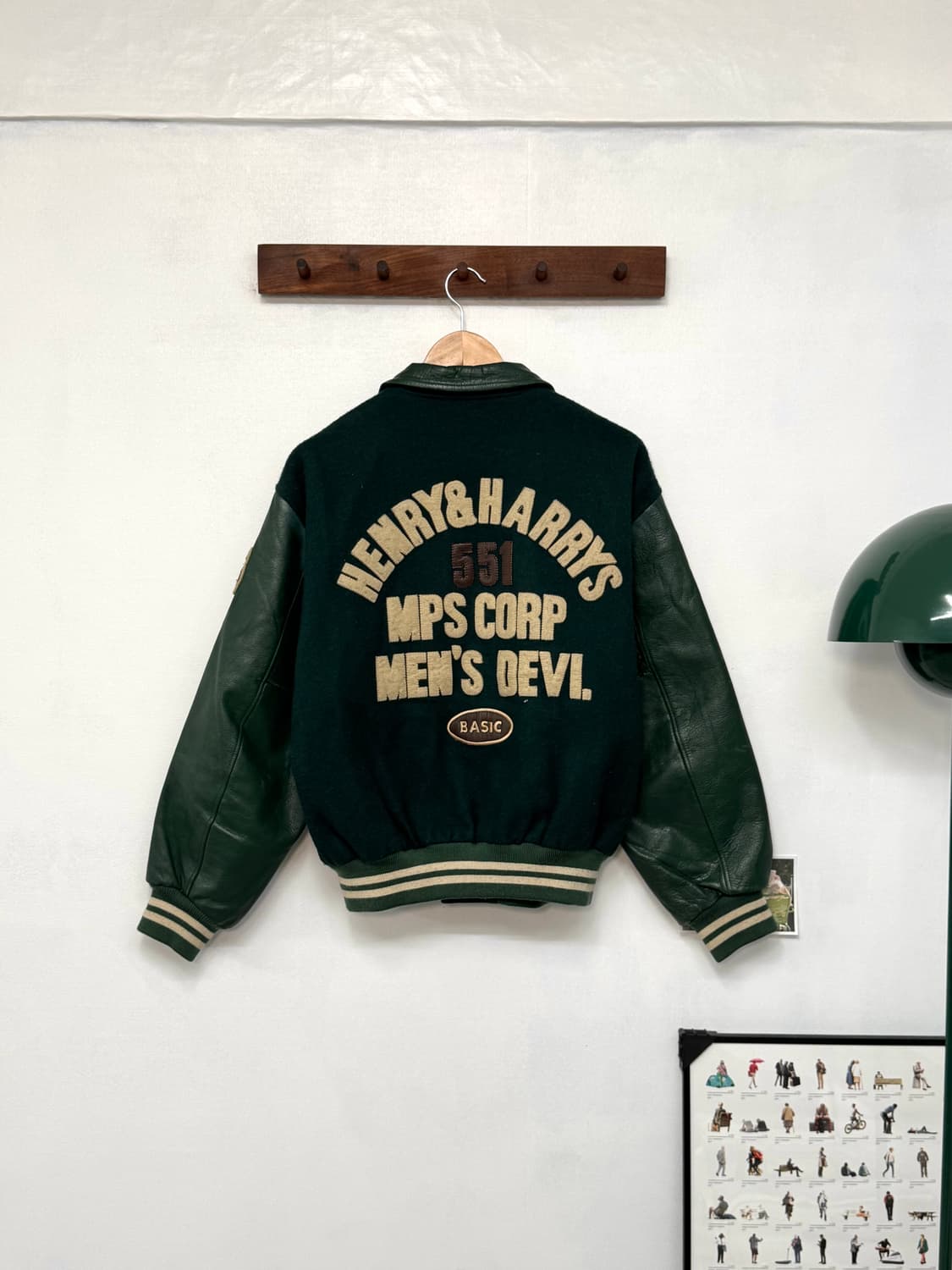 00s MPS Leather arm Varsity Jacket/O32 상품이미지3