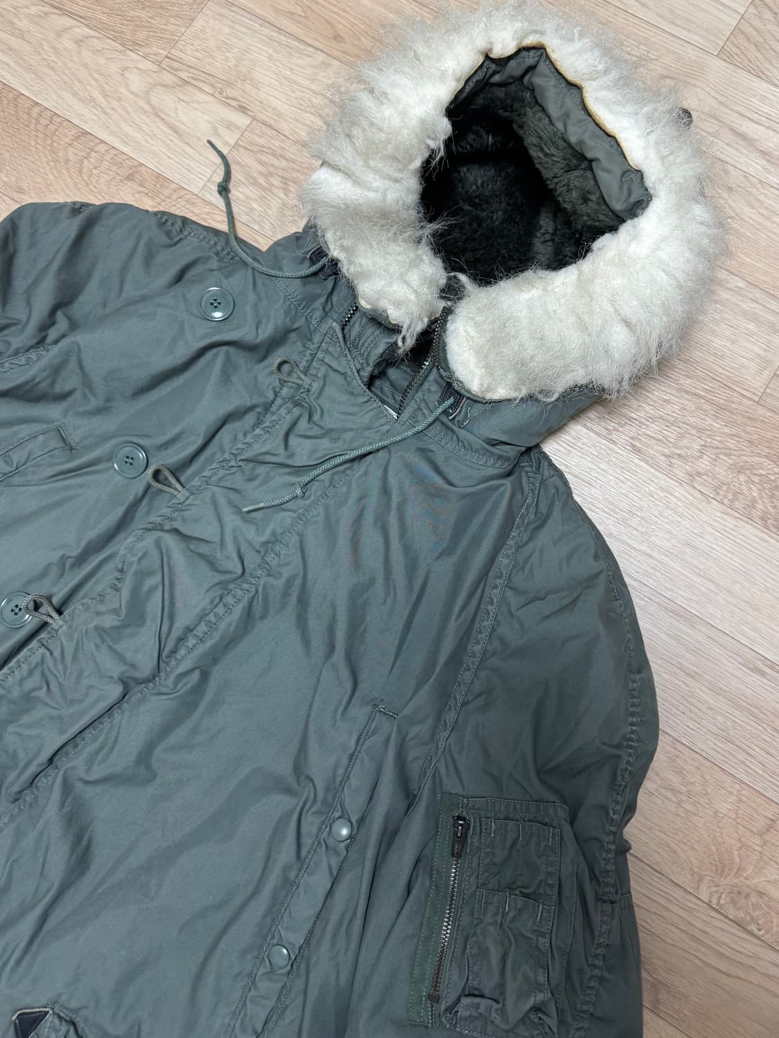 미군 오리지널 80’s 그린브리어 N3B 익스트림 야상 개파카 상품이미지2