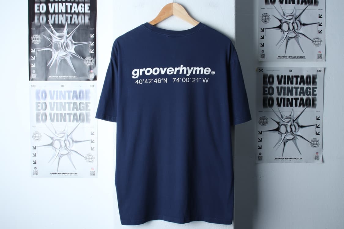 (XL-2XL) 그루브라임 반팔 티셔츠 스몰로고 네이비-H30793 상품이미지6