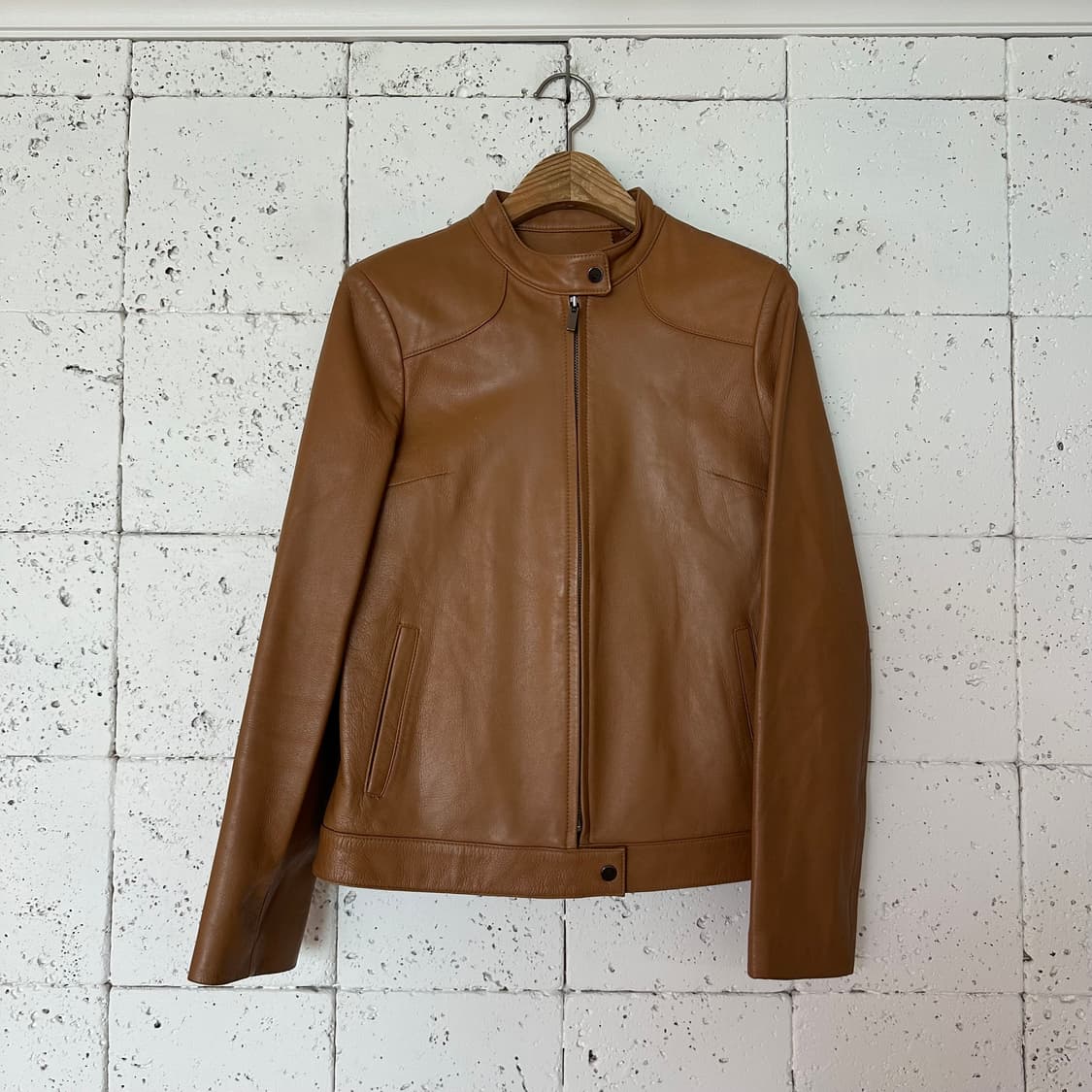 우먼55 빈티지 양가죽 싱글 자켓 상품이미지1