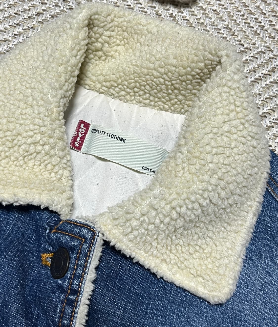 리바이스 퀄링 쉐르파 크롭 데님 청자켓 90 상품이미지9