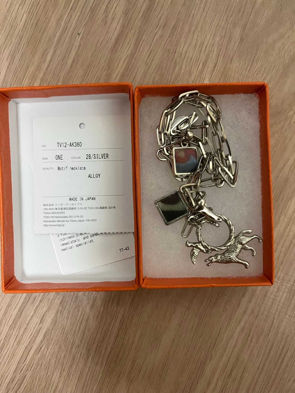 토가 비릴리스 21aw 모티프 목걸이 상품이미지2