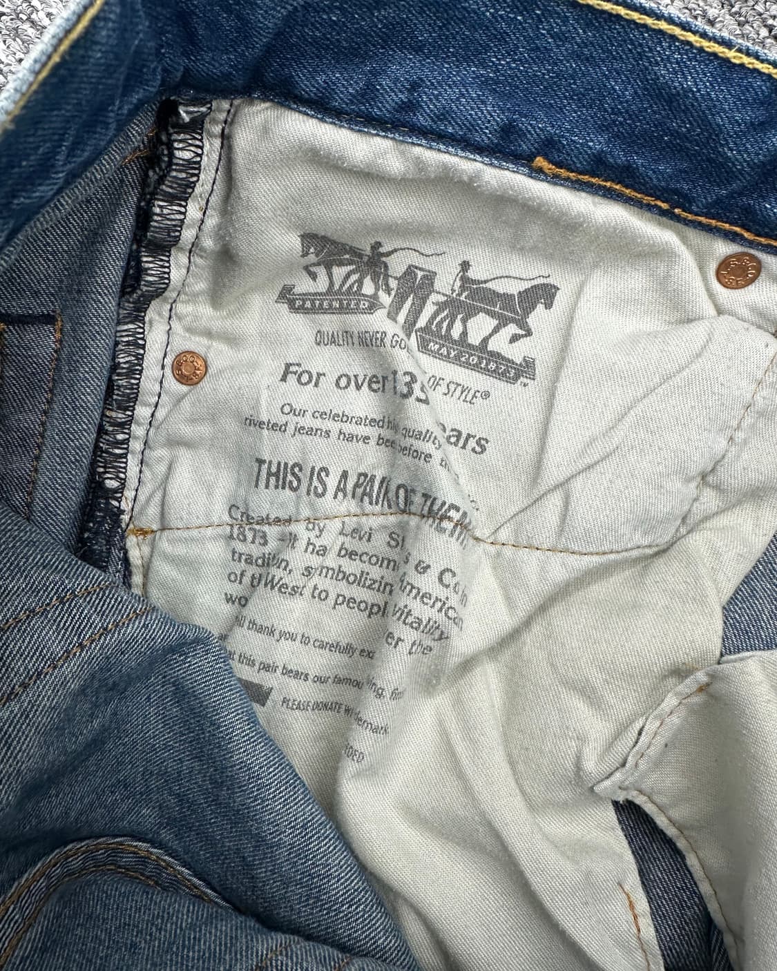 (허단42)리바이스 505 워싱데님-M1925 상품이미지4