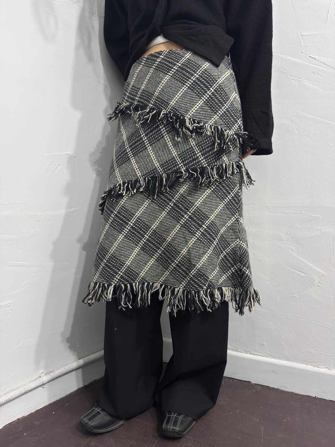 asiabeat design layered skirt 상품이미지1