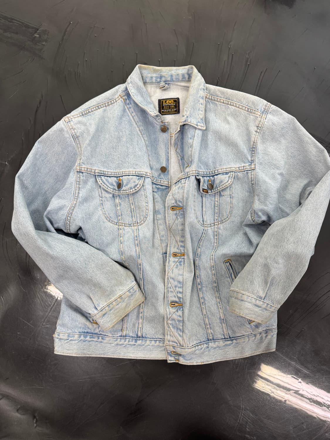 80s lee 청카바 청자켓 XXL 상품이미지1