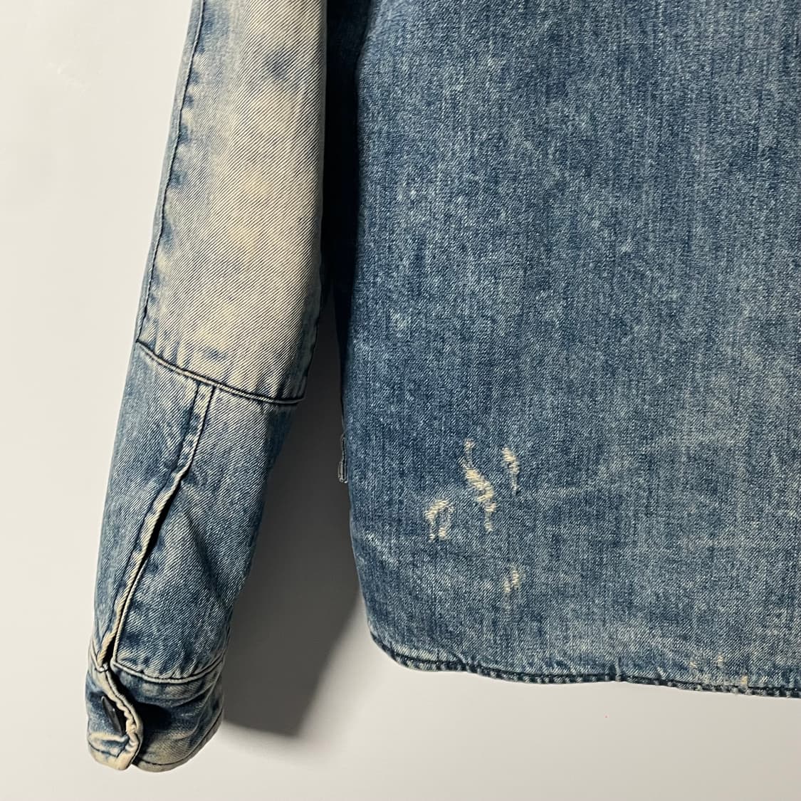 피에르 발망 디스트로이드 데님 블레이저 자켓 (on.17)   상품이미지8