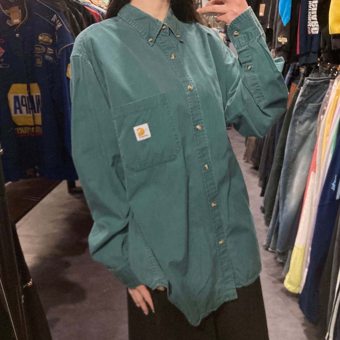 [IM] 칼하트 긴팔셔츠 그린 상품이미지4