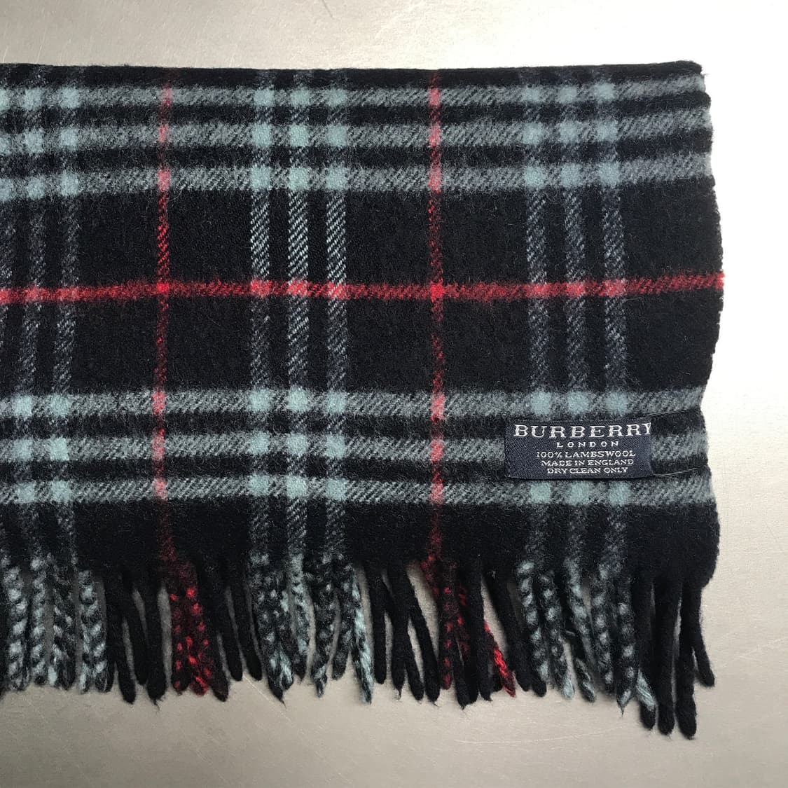 버버리 정품 램스울 머플러 네이비 상품이미지3