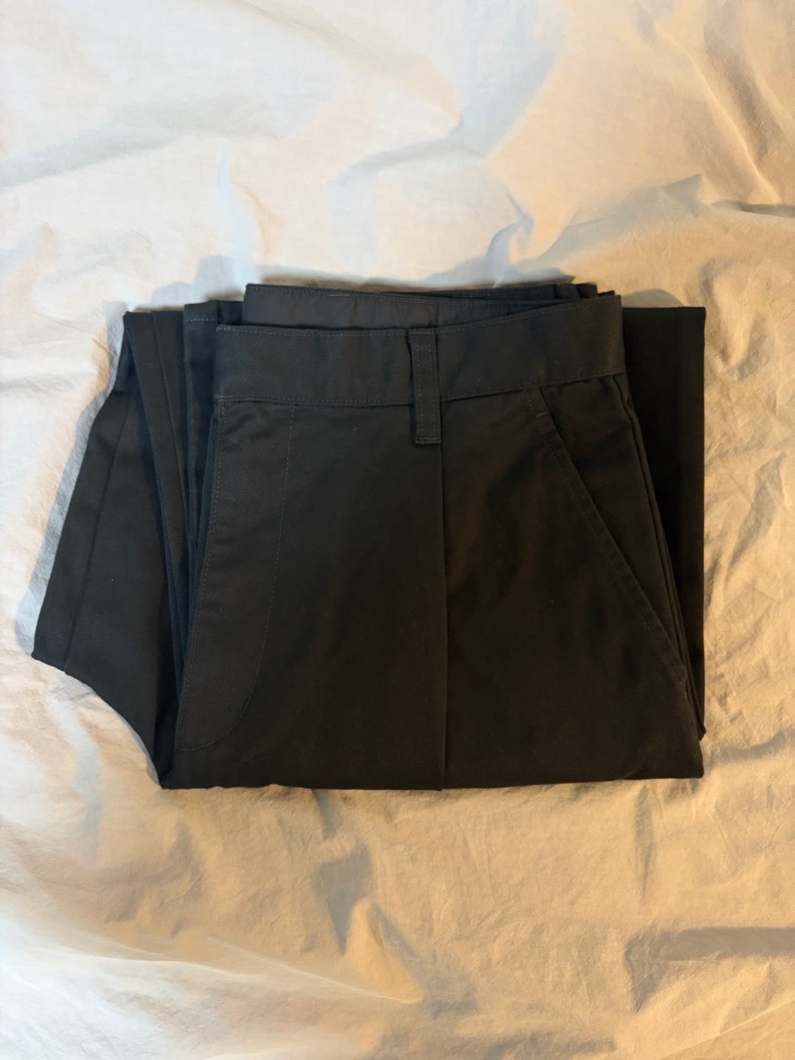 새상품: 유니클로 배럴팬츠 블랙, 네이비 상품이미지3