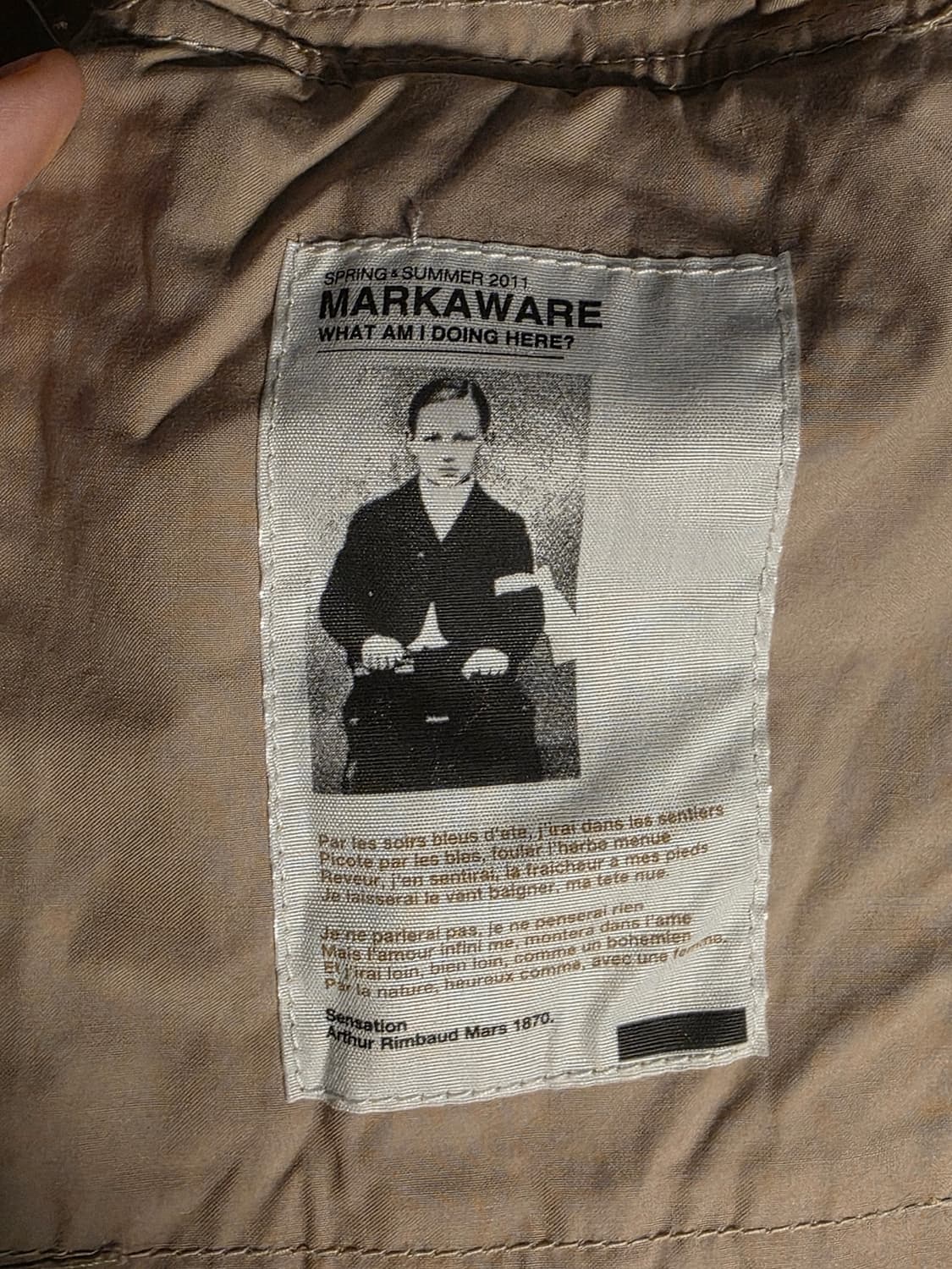 Markaware military beige shirt 상품이미지6