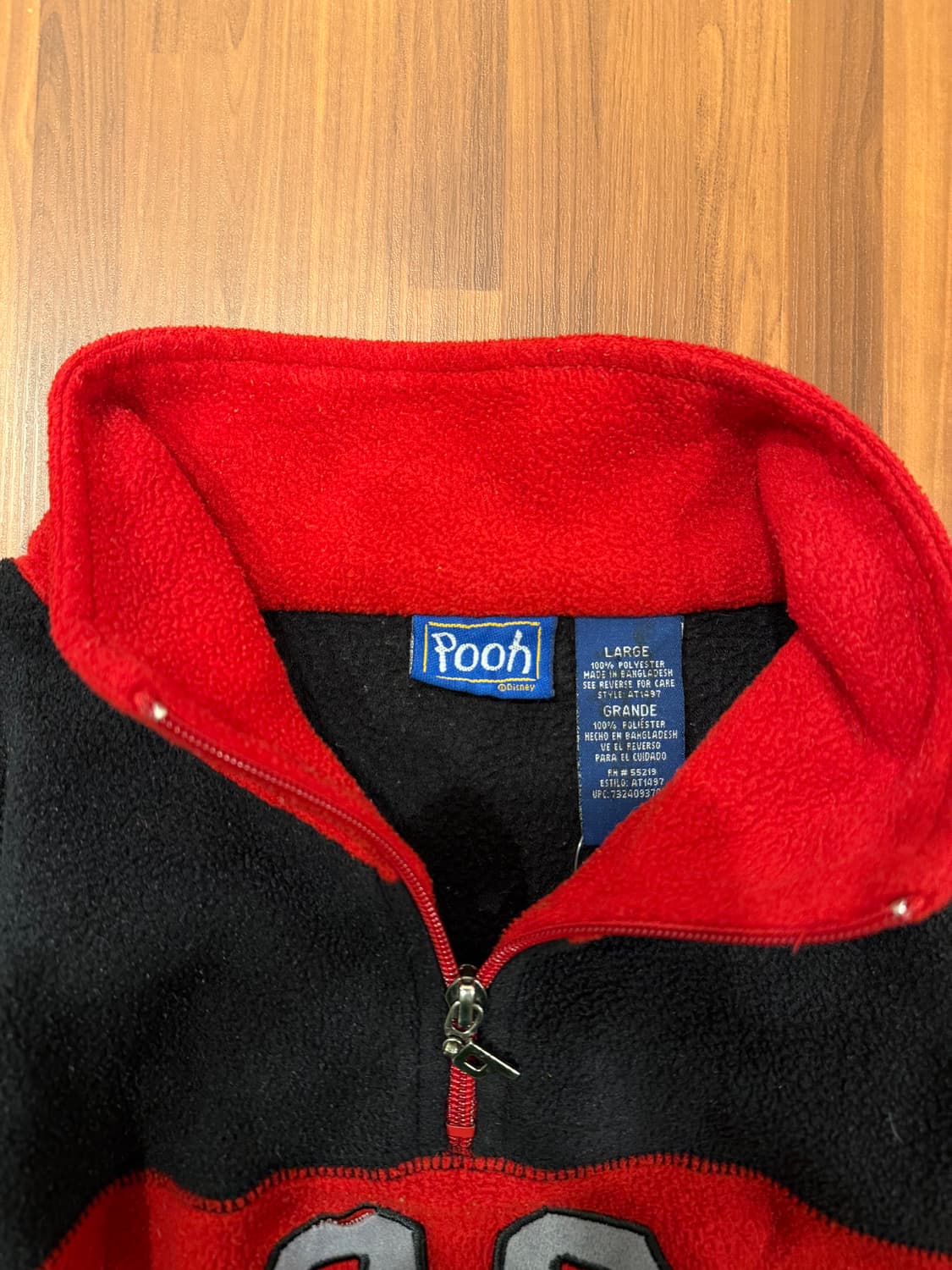 00s Pooh 푸우 디즈니 하프넥 집업 플리스 스웻 상품이미지9
