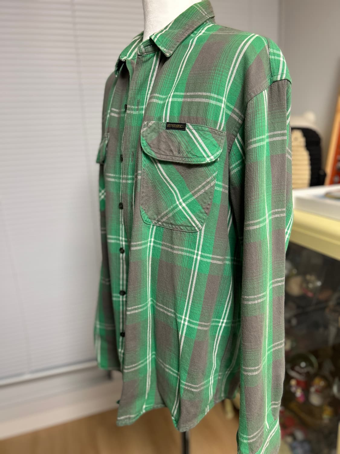 히스테릭글래머 DIZZY & MILKY 알래스카 체크 셔츠 XL 상품이미지5