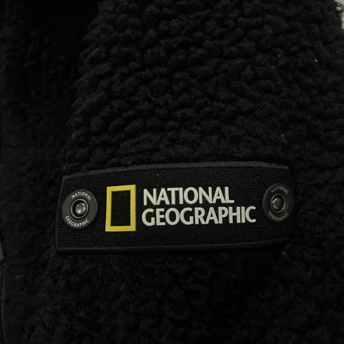 내셔널지오그래픽 후리스 후드집업 블랙 s 상품이미지3