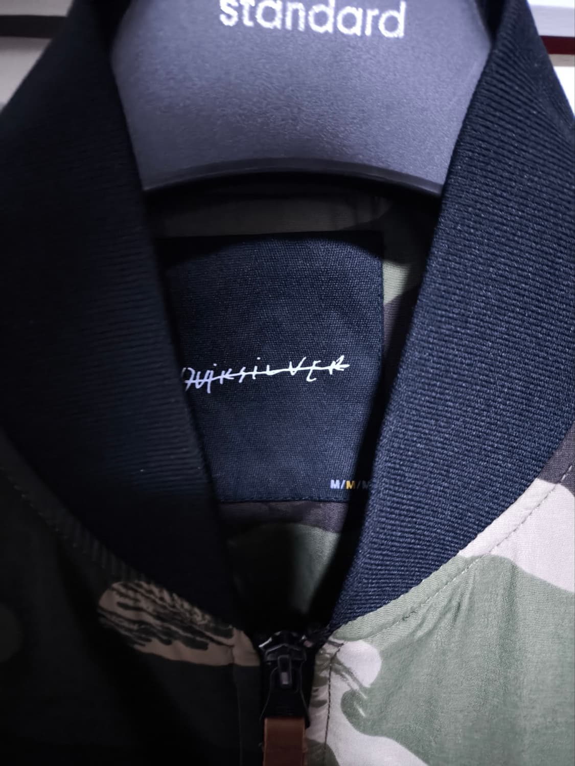 오버핏M 퀵실버 카모플라쥬 봄버자켓 상품이미지2