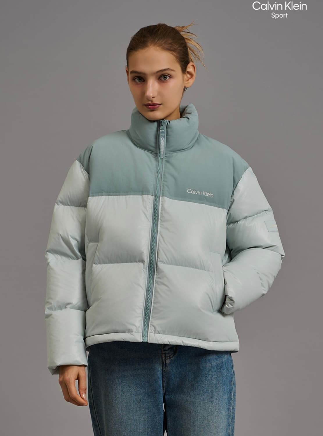 (새상품) 캘빈클라인 미들 덕다운 패딩 상품이미지4