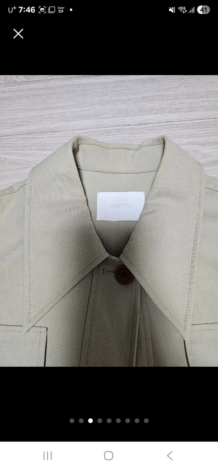 프론트로우 오버핏 사파리 자켓 xs 상품이미지3