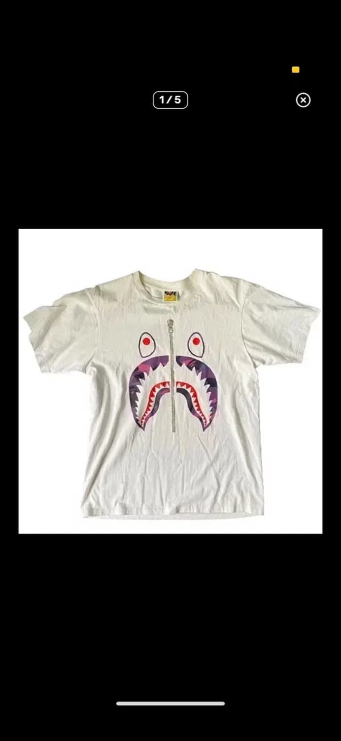 베이프 샤크 반팔 L 상품이미지1