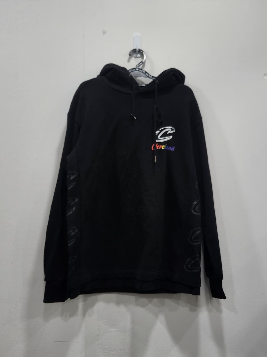[M] NBA 클리브랜드 블랙 레이어드 후드티 남녀공용 M 상품이미지2