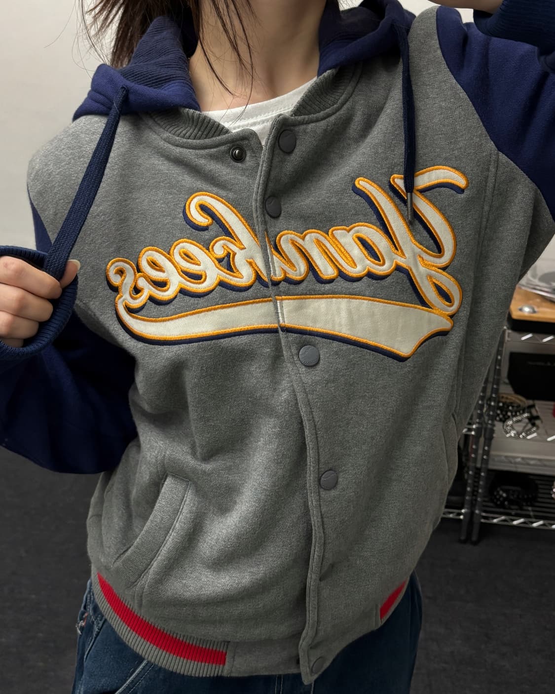 MLB 00s 뉴욕 양키즈 스타디움 네이비 자켓 상품이미지1