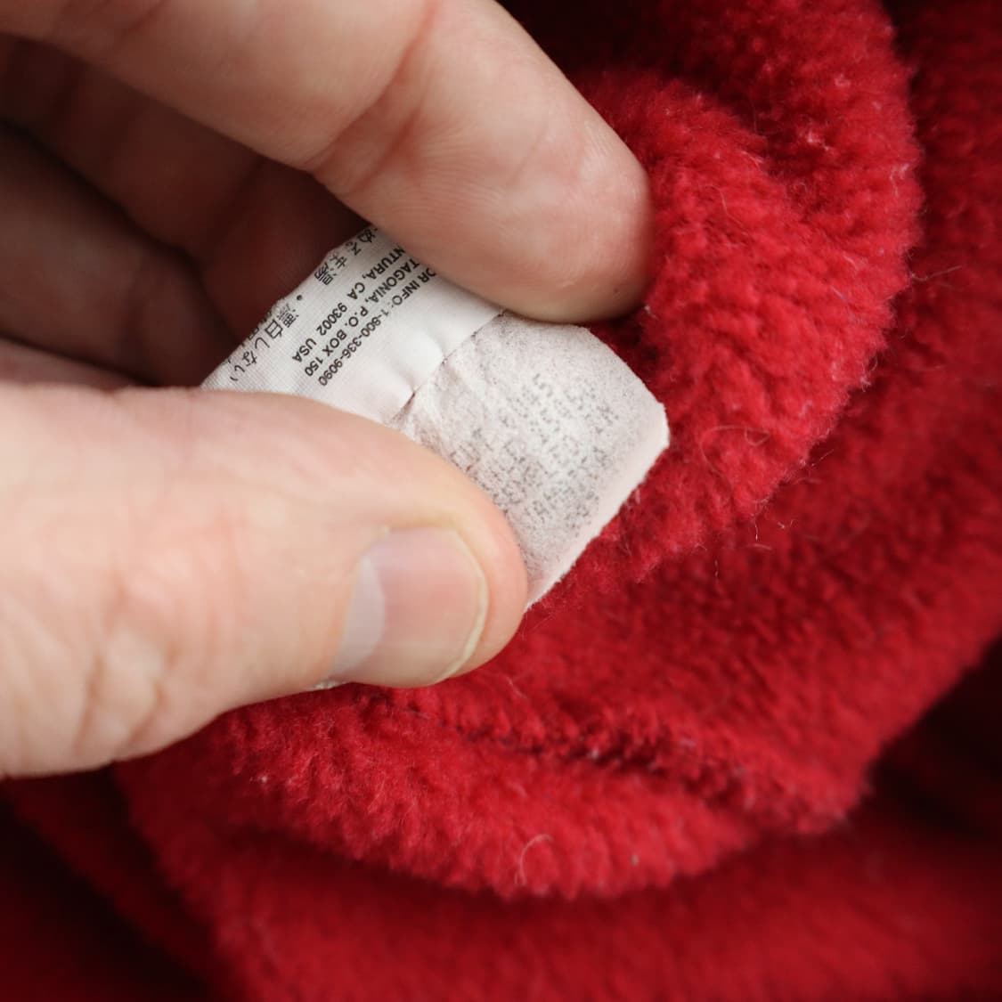 90s 파타고니아 신칠라 스냅-T 레드/네이비 자메이카 상품이미지8