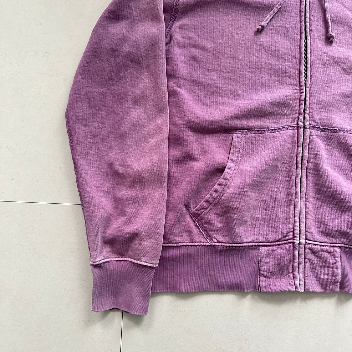 폴로 랄프로렌 가먼트 다잉 후드집업 퍼플 L(100) 상품이미지4