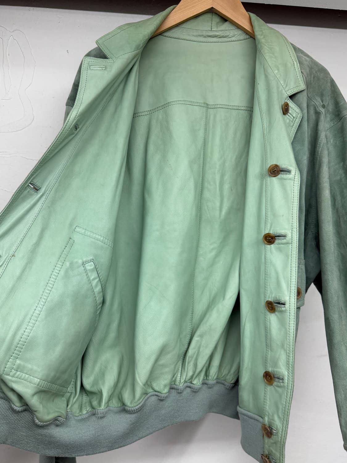 Remo mercalli  리버시블 레더 블루종  상품이미지9