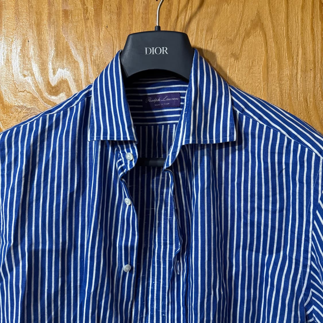 랄프로렌 퍼플라벨 스트라이프 드레스 셔츠 상품이미지1