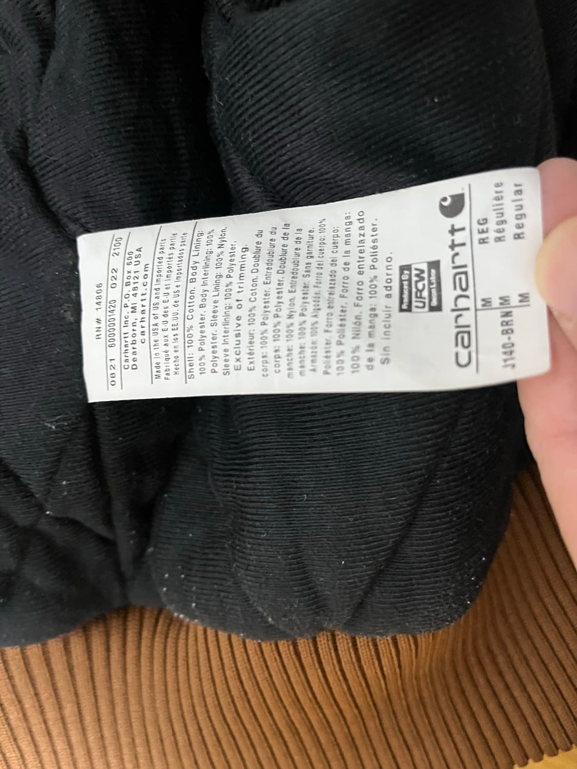 칼하트 덕 액티브 자켓 J140-BRN M 브라운 상품이미지3