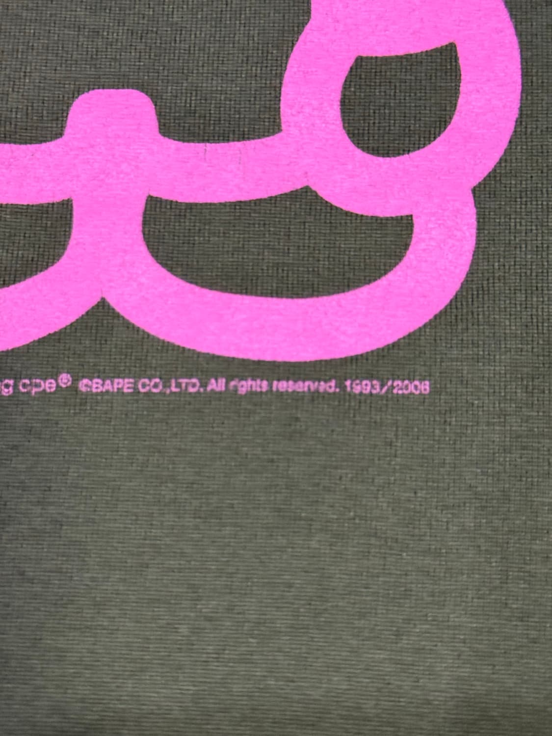 (1+1)2008 니고 시절 진짜 베이프 리버시블 마일로 롱슬리브 티셔츠 상품이미지4