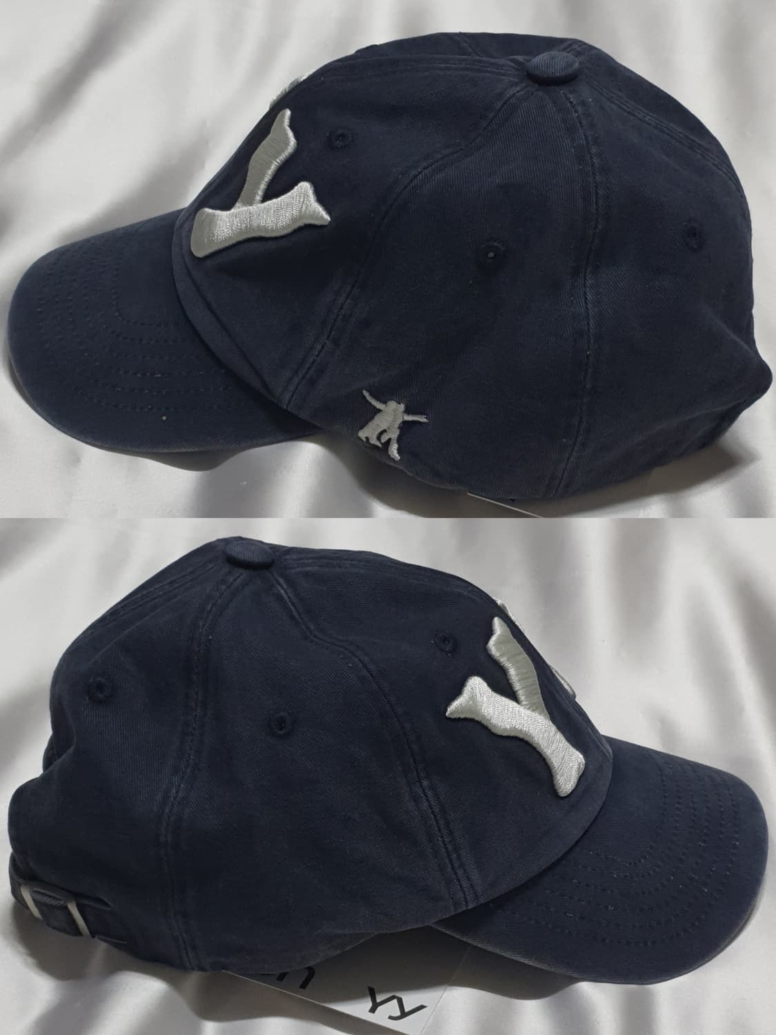 네이비그레이 오픈와이와이 로고 볼캡 모자 상품이미지4