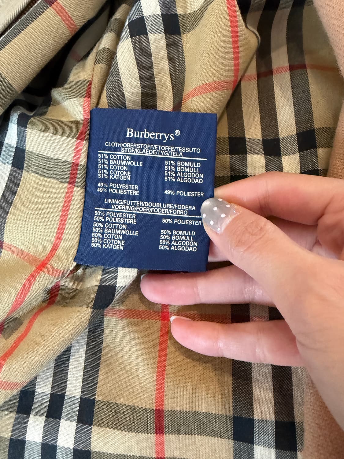 버버리 트렌치코트 (상태 최상 내피 포함) 상품이미지9