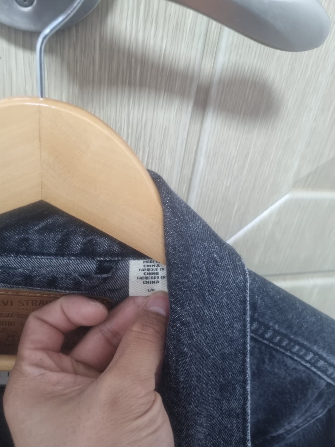 리바이스 데님자켓 다크그레이 L 상품이미지3