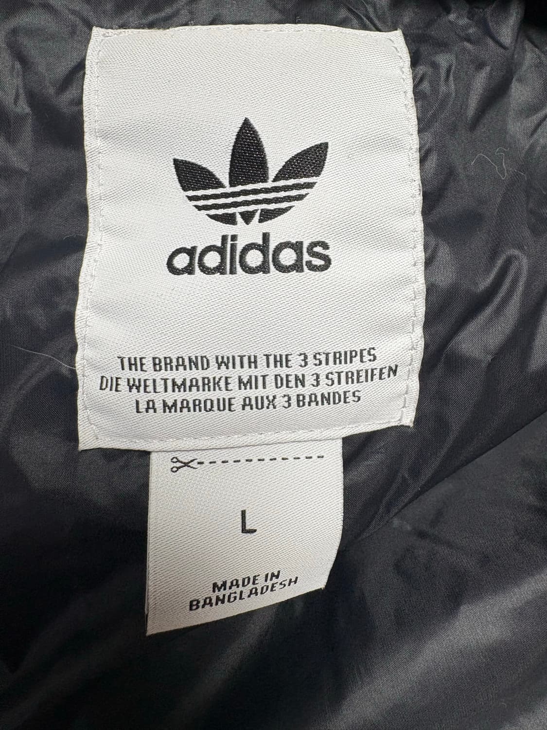 아디다스삼선블랙패딩점퍼 상품이미지2