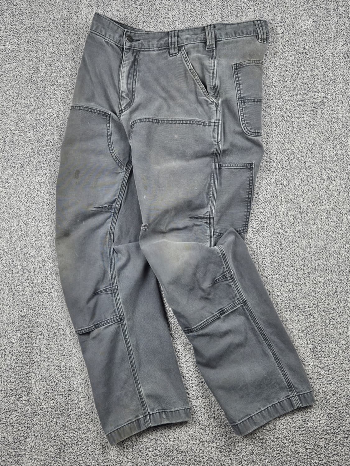 칼하트 코튼캔버스 더블니 카펜터 워크 팬츠 ( 33X30 )/ 10168 상품이미지2