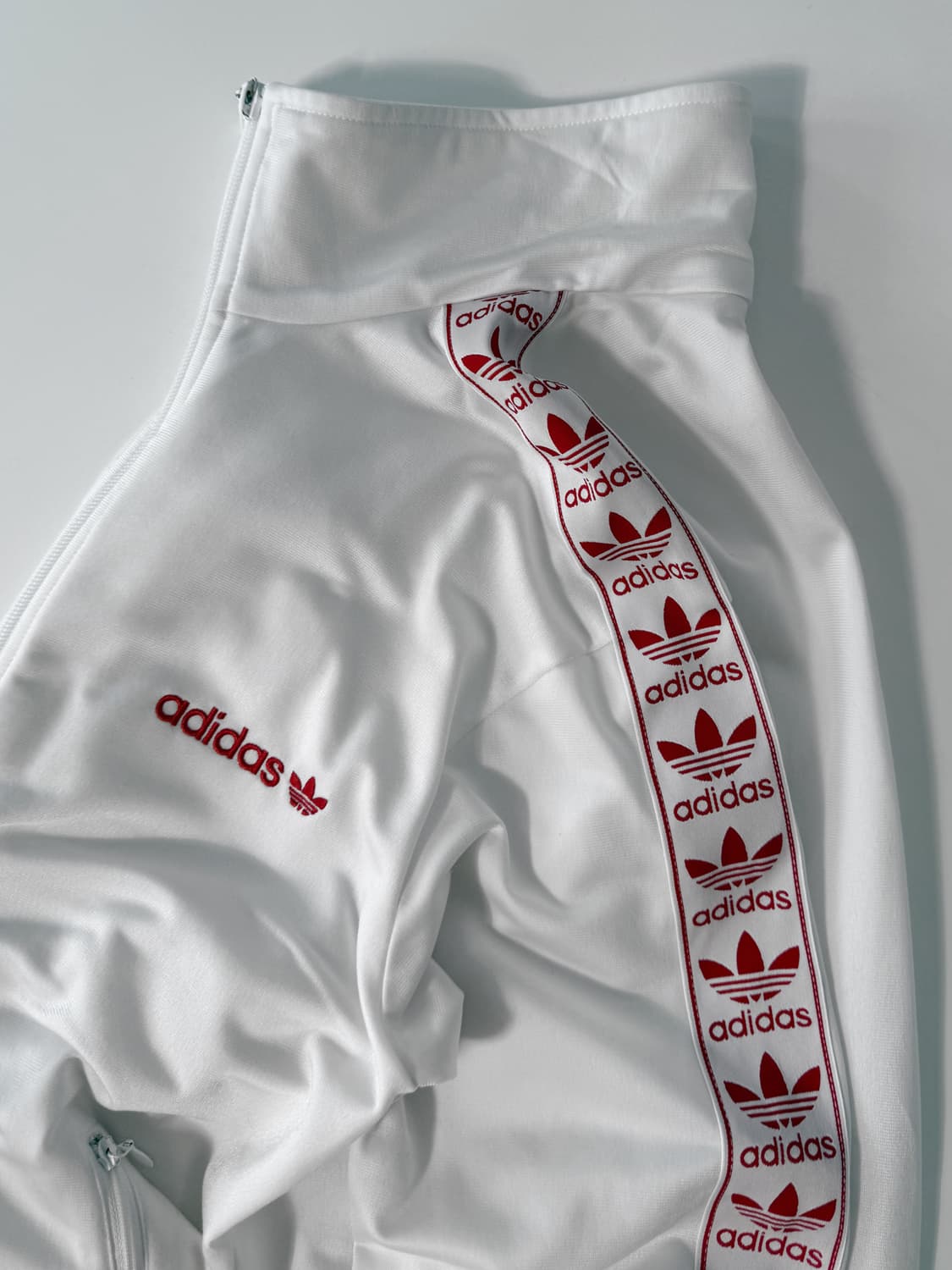 아디다스 90‘s 루즈핏 사이드라인 화이트 트랙 져지 상품이미지4