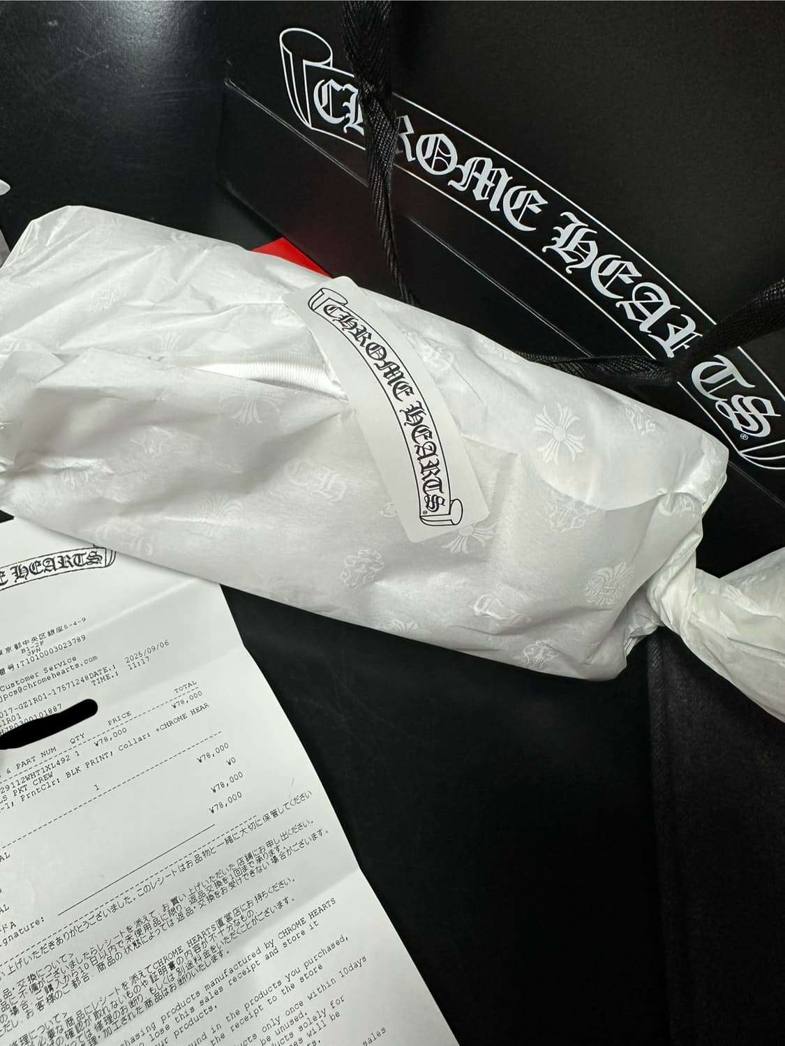 [XL]크롬하츠 넥 로고 롱슬리브 화이트 상품이미지2