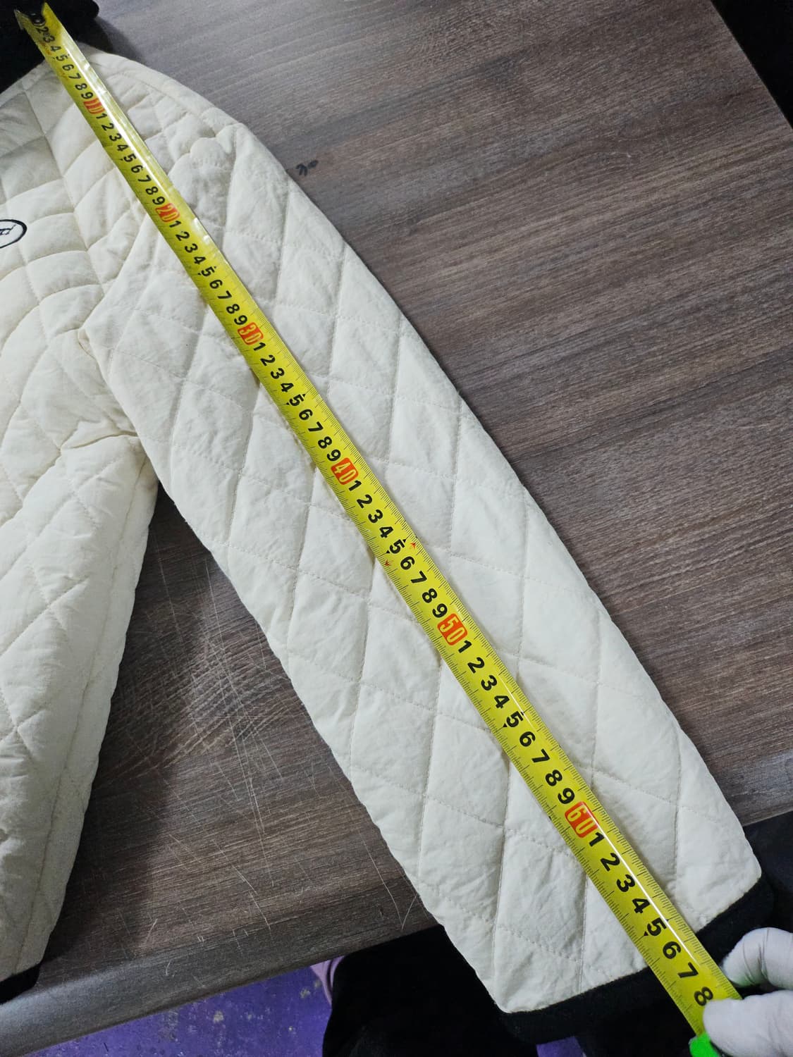 CELDEN 퀼팅 자켓 아이보리 160 성인 55 상품이미지6