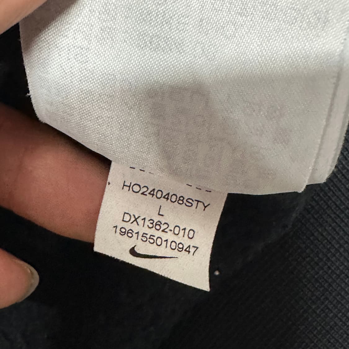 나이키 솔로스우시 블랙 맨투맨 L 상품이미지5