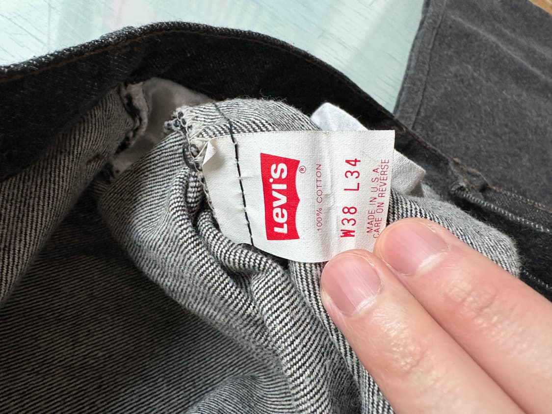 90s 리바이스 501-0658 흑청 블랙진 made in usa 상품이미지6