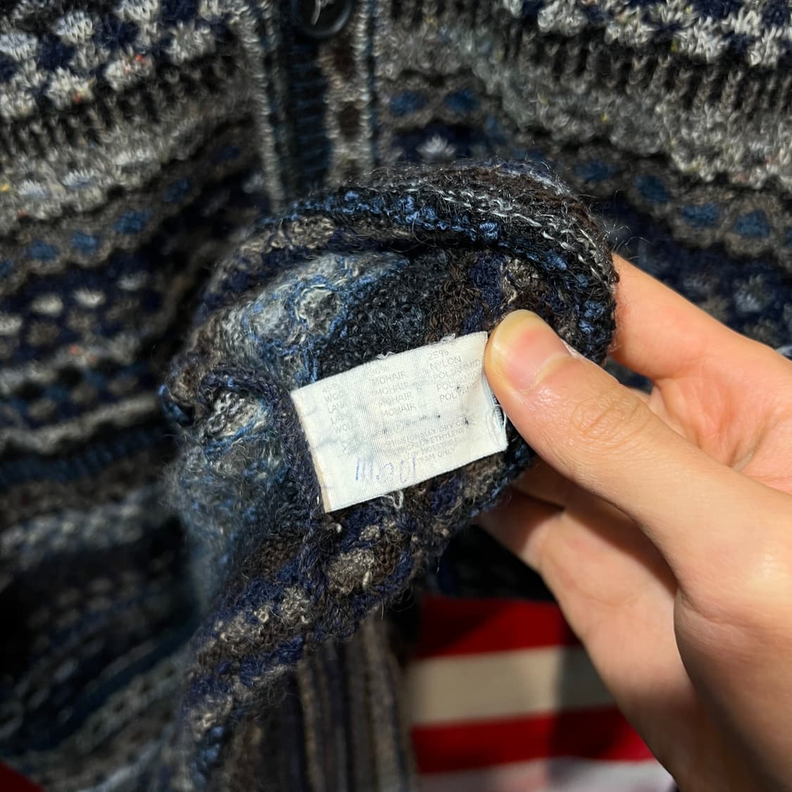 미쏘니 패턴 니트 가디건 상품이미지6