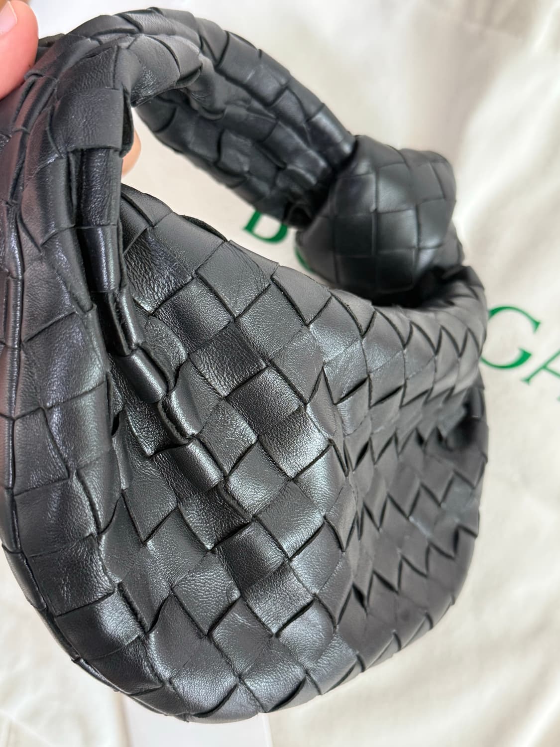 보테가베네타 조디백 미니 블랙 은장 상품이미지6