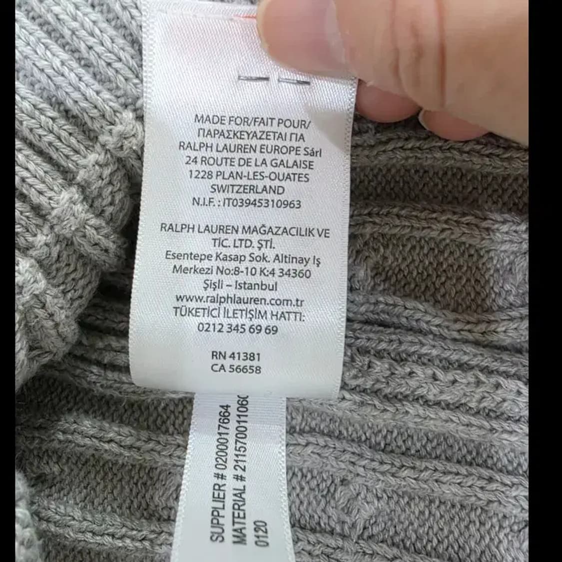 폴로 랄프로렌 케이블 니트 ~55반 상품이미지10