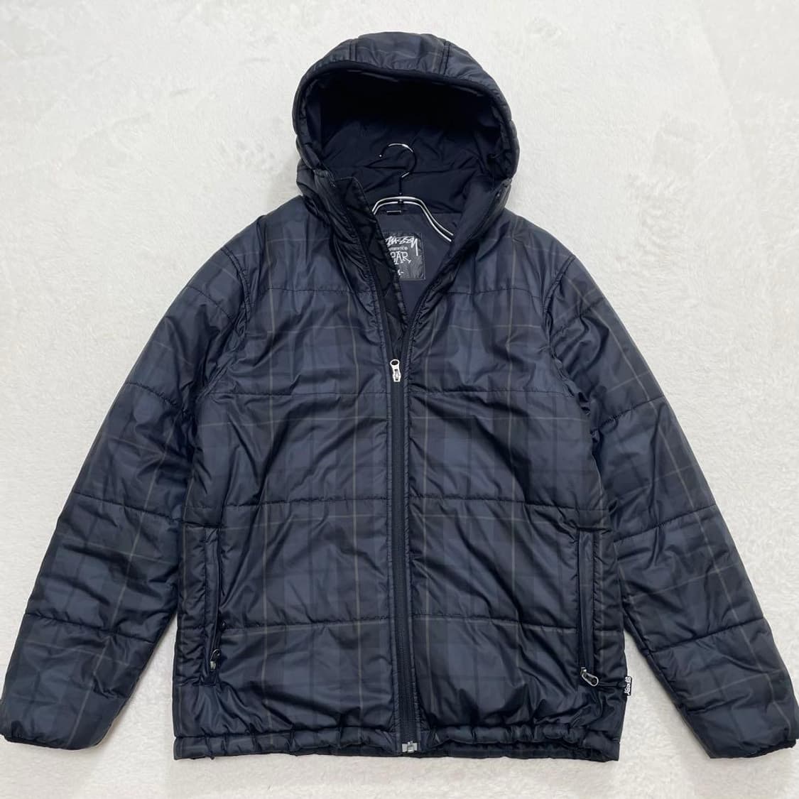 90년도 스투시 어센틱 기어 써모라이트 체크 패딩 상품이미지1