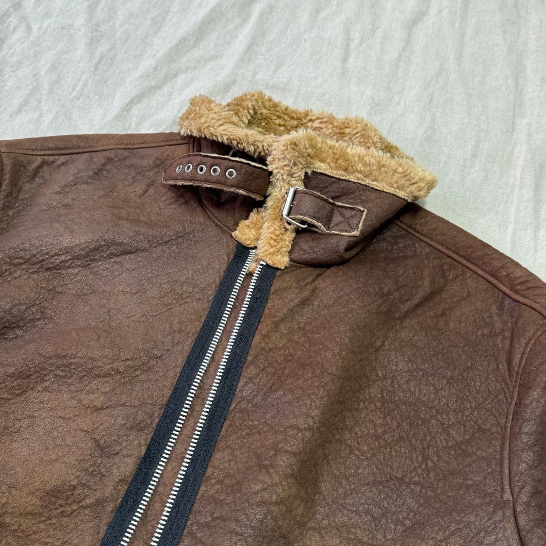 알렌느 브라운 무스탕 자켓 105 상품이미지4