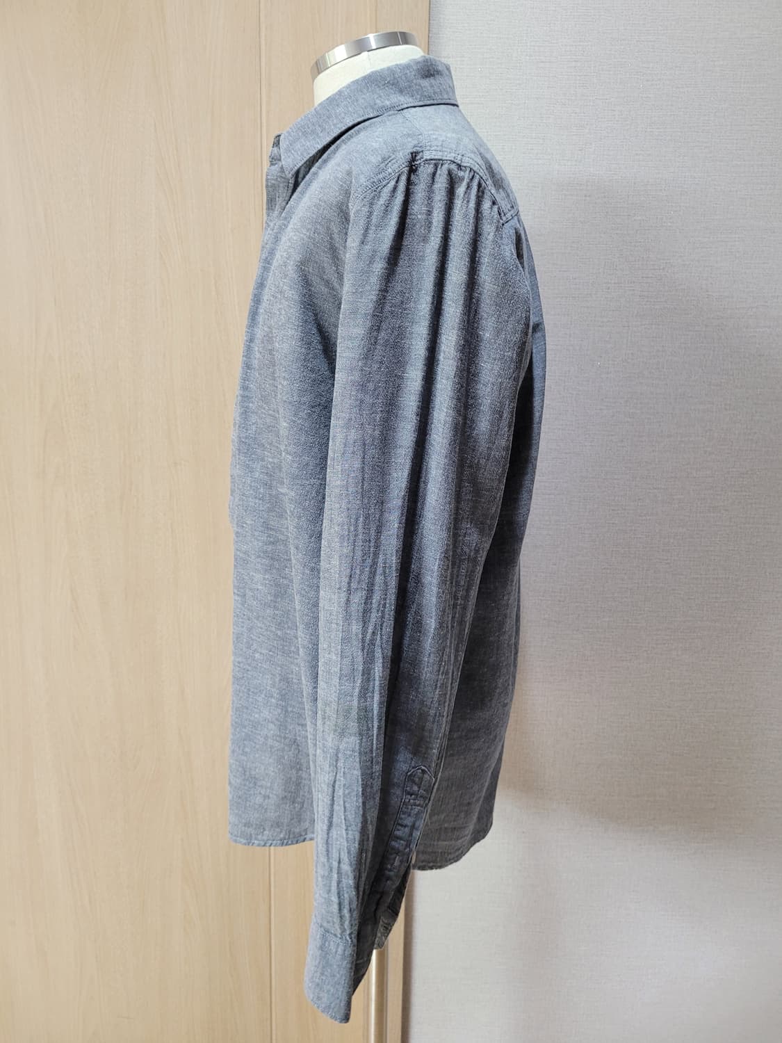 카이아크만 Kai-aakmann 남자 샴브레이 셔츠 110 네이비 상품이미지5