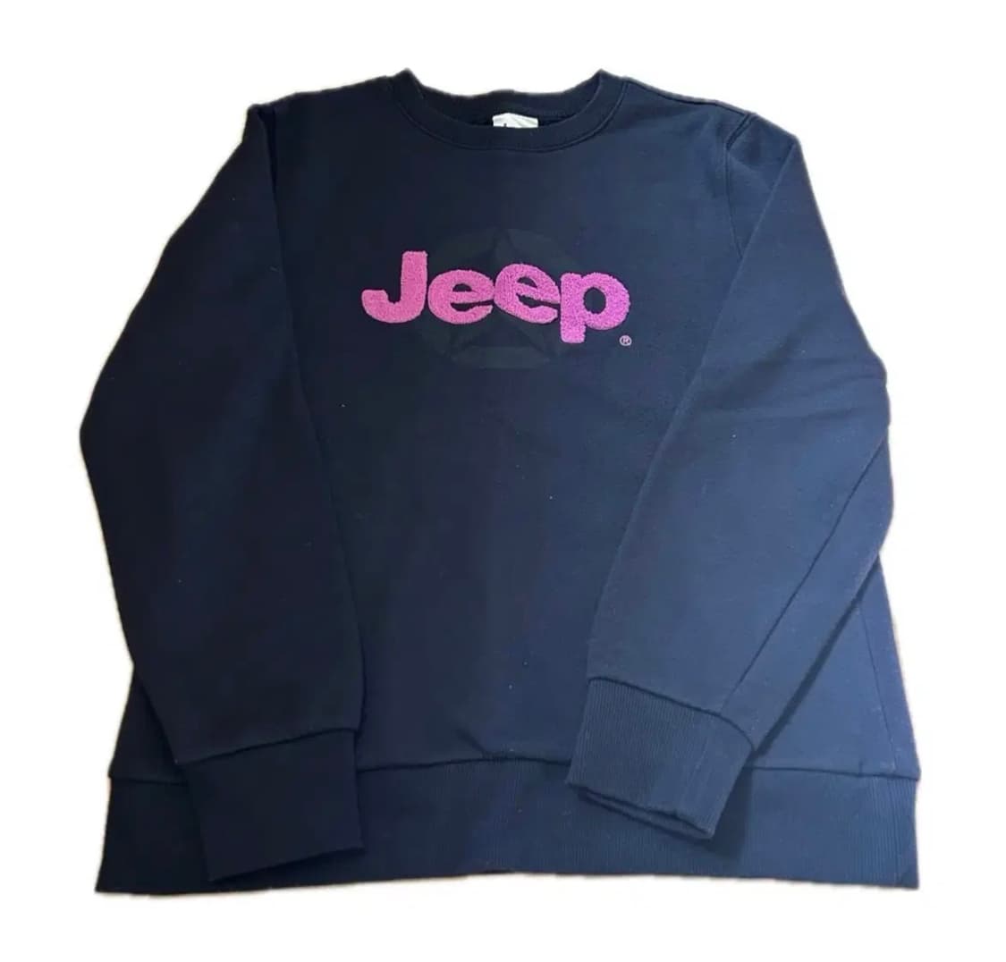 지프 뽀글로고 맨투맨 s 상품이미지1