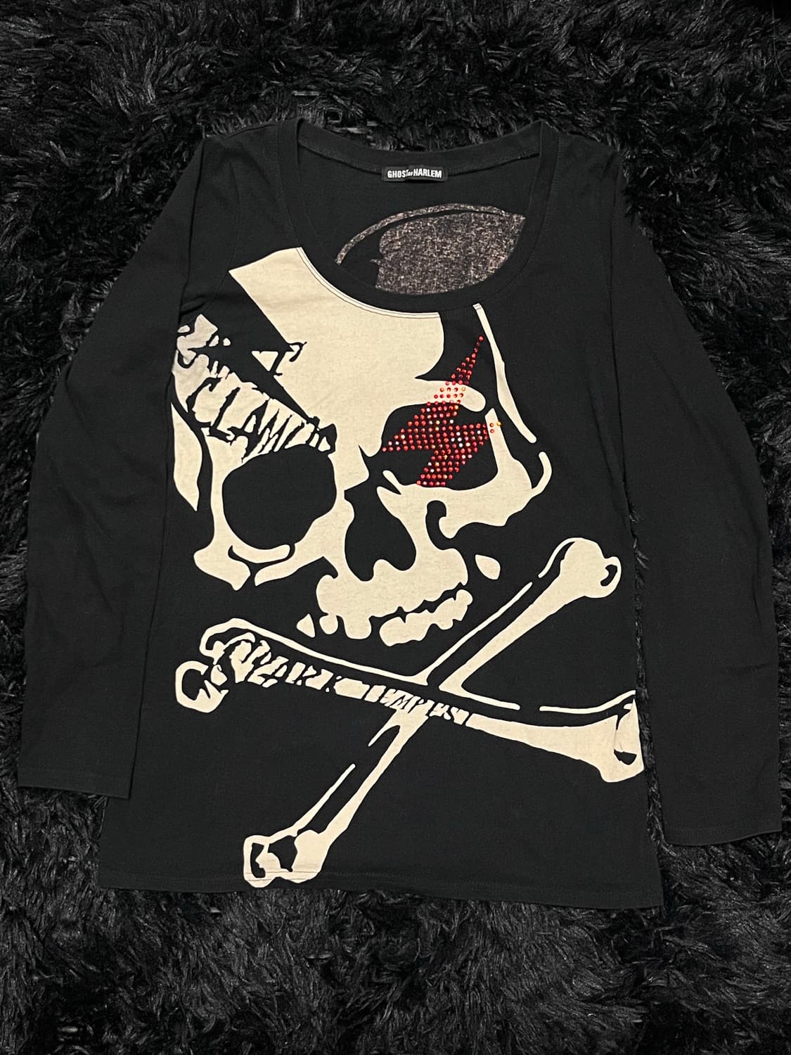 ghost of harlem 고스트 오브 할렘 큐빅 스컬 롱슬리브 상품이미지3