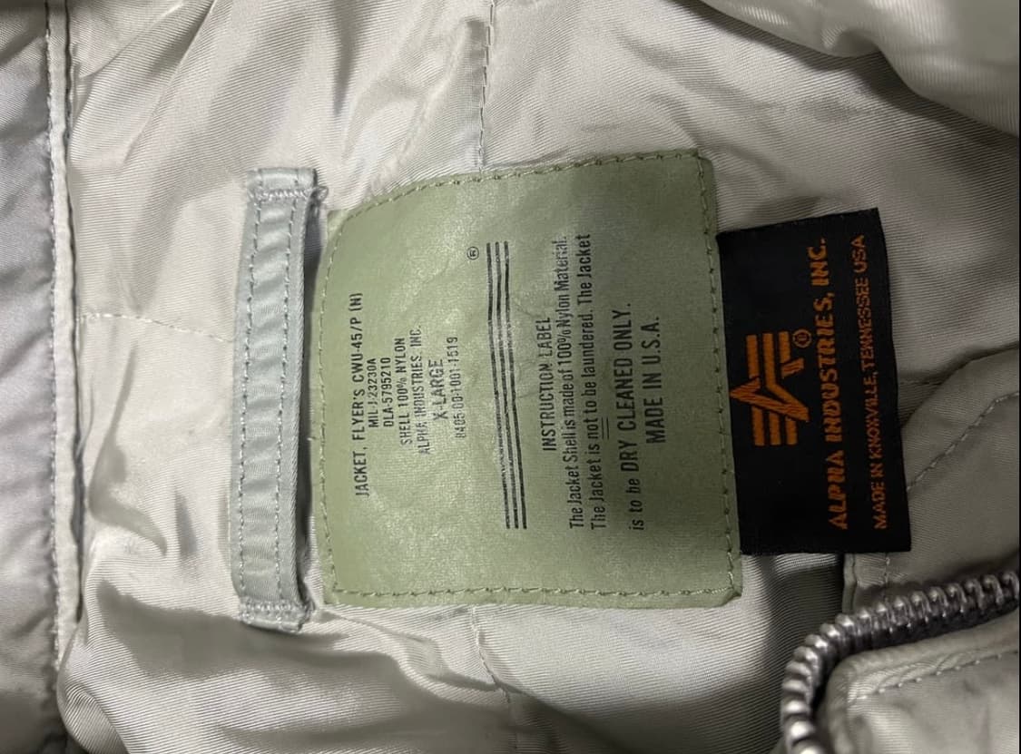 알파인더스트리 cwu-45 자켓 상품이미지2