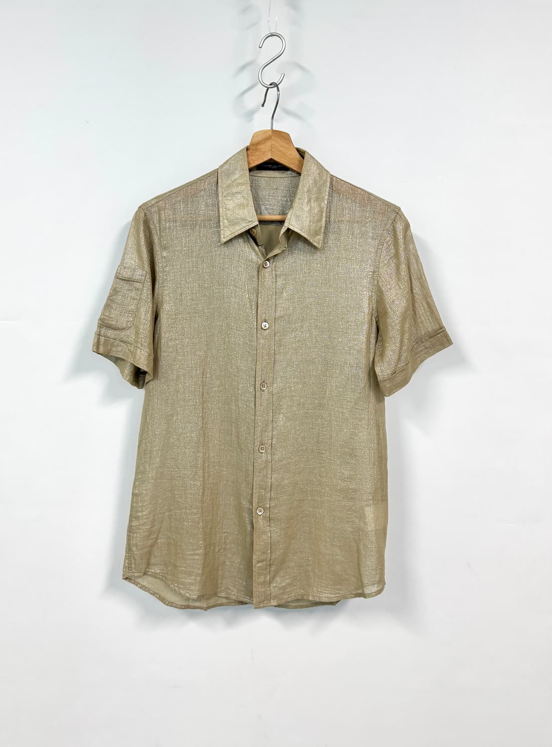 COSTUME NATIONAL HOMME 코스튬내셔널 골드메탈컬러 셔츠 상품이미지1